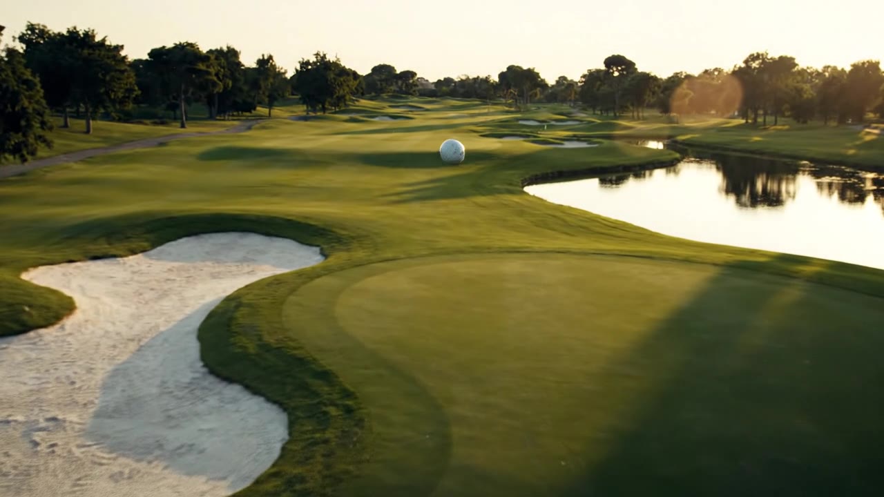A view down the fairway